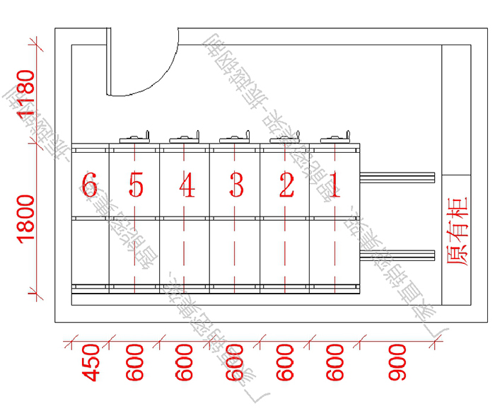 密集架平面圖 密集架平面圖