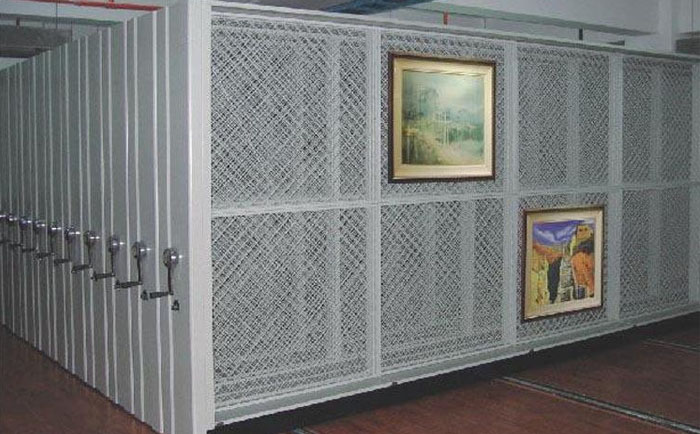 移動(dòng)博物館藏品密集架圖 移動(dòng)博物館藏品密集架圖